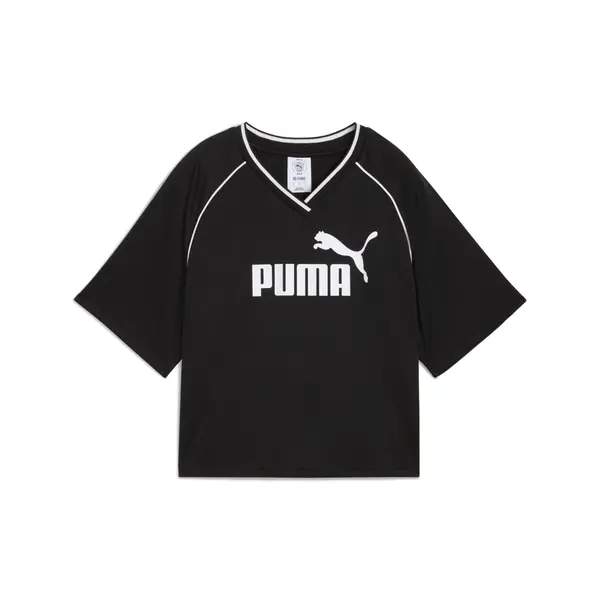 PUMA PUMA Funkcionalna majica 'Essential'  črna / bela