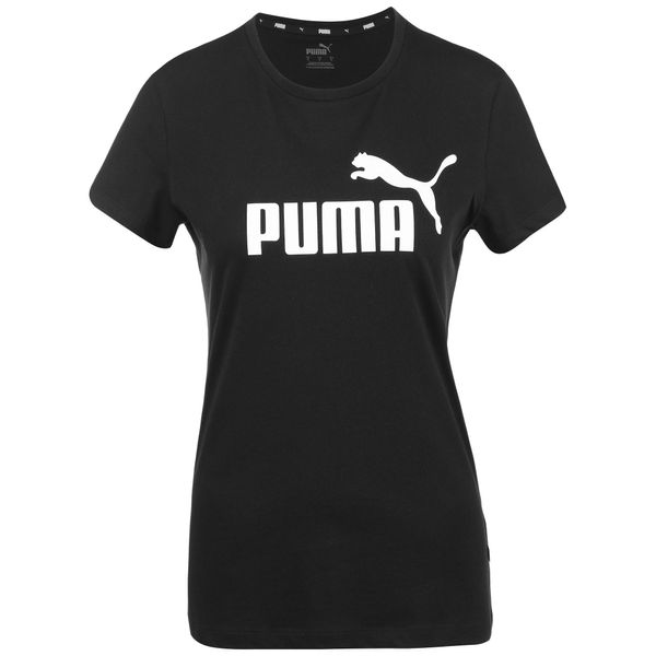PUMA PUMA Funkcionalna majica 'Essential'  črna / bela