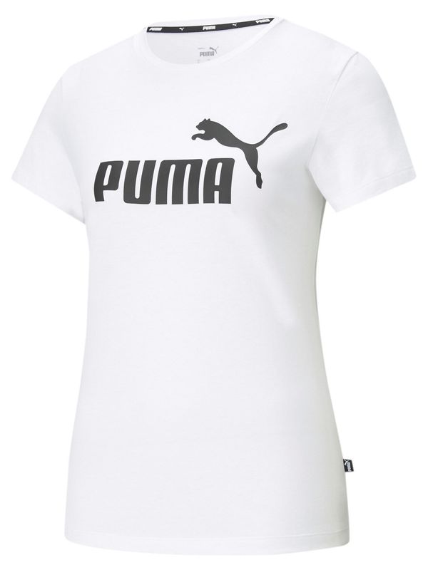 PUMA PUMA Funkcionalna majica 'Essential'  črna / bela