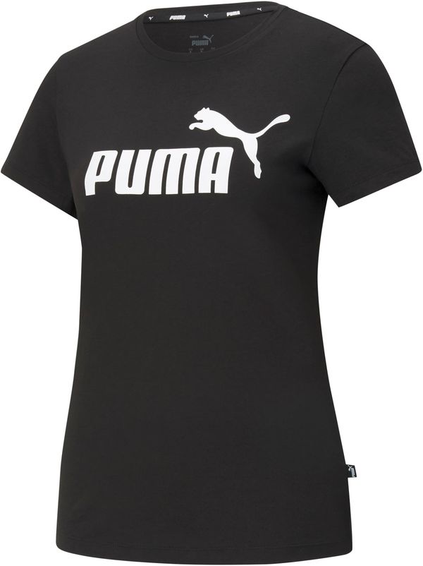 PUMA PUMA Funkcionalna majica 'Essential'  črna / bela