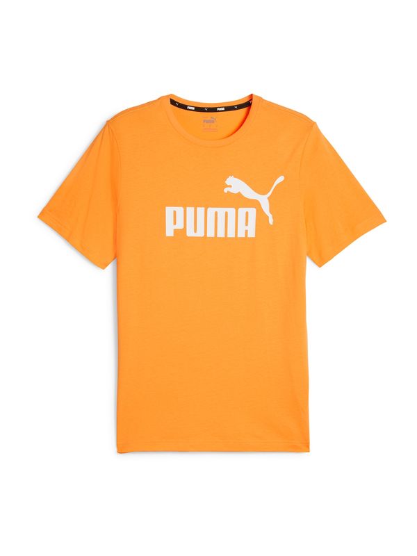 PUMA PUMA Funkcionalna majica 'Essential'  oranžna / bela