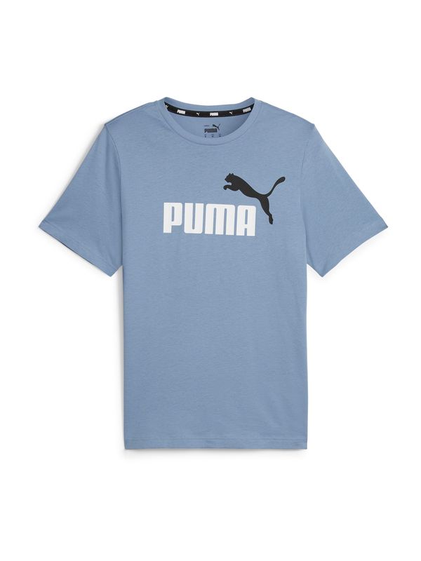 PUMA PUMA Funkcionalna majica 'Essentials'  golobje modra / črna / bela