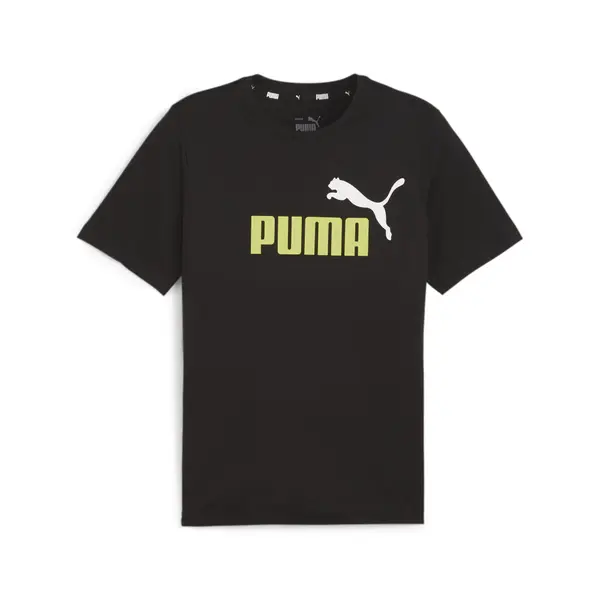 PUMA PUMA Funkcionalna majica 'Essentials'  jabolko / črna / bela