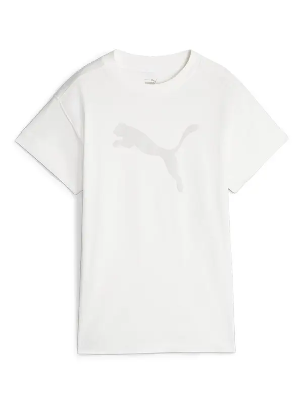 PUMA PUMA Funkcionalna majica 'Her'  svetlo siva / bela