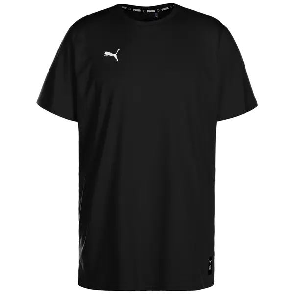 PUMA PUMA Funkcionalna majica 'Hoops Team'  črna / bela