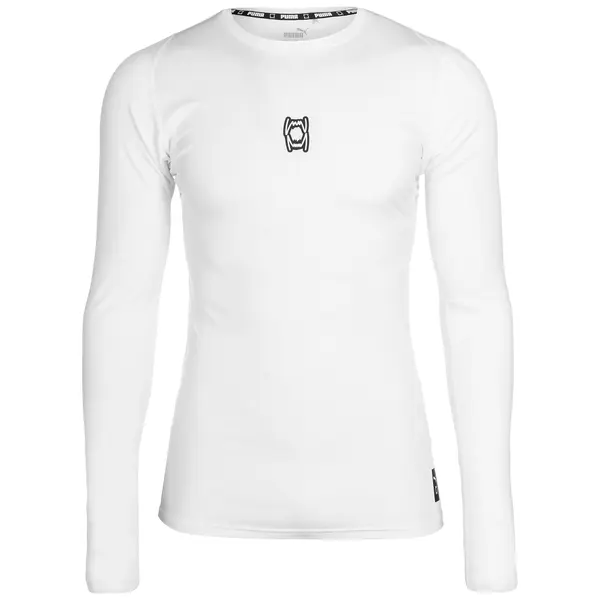 PUMA PUMA Funkcionalna majica 'Hoops Team'  črna / bela