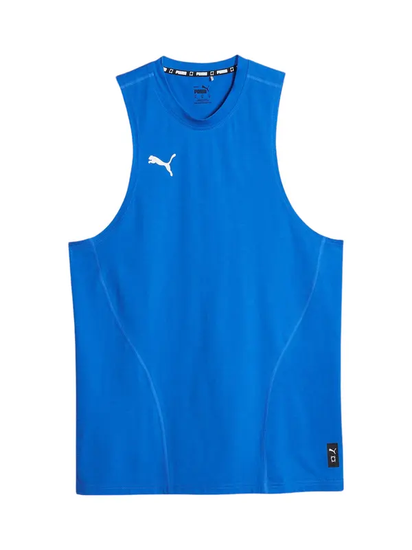 PUMA PUMA Funkcionalna majica 'Hoops Team'  modra / bela