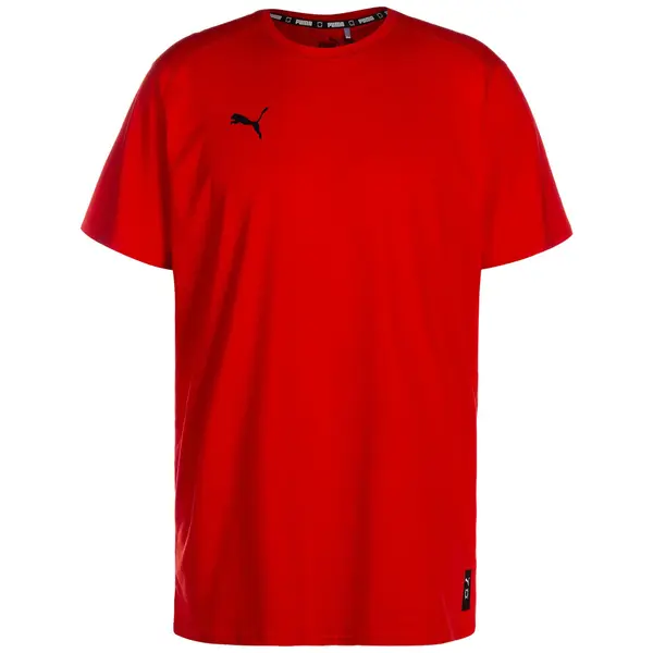 PUMA PUMA Funkcionalna majica 'Hoops Team'  rdeča / črna