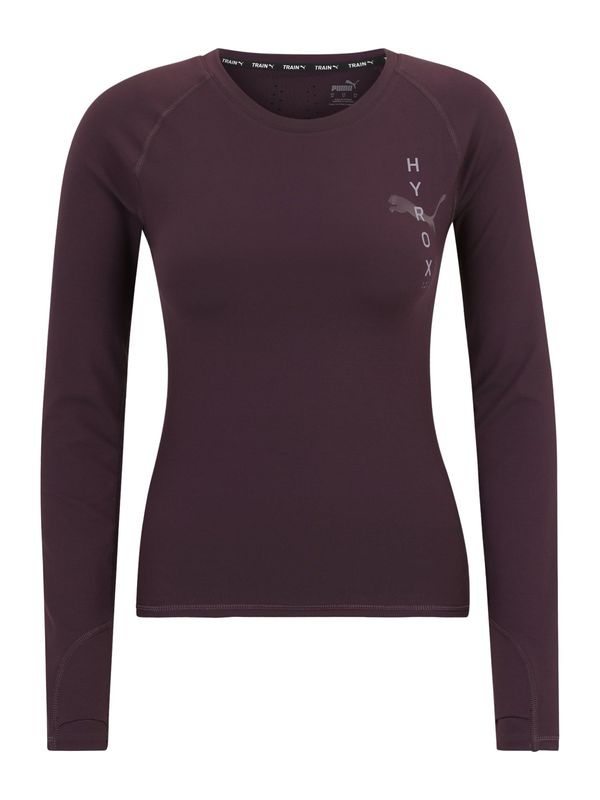 PUMA PUMA Funkcionalna majica 'HYROX x PUMA Run Cloudspun'  svetlo siva / robida