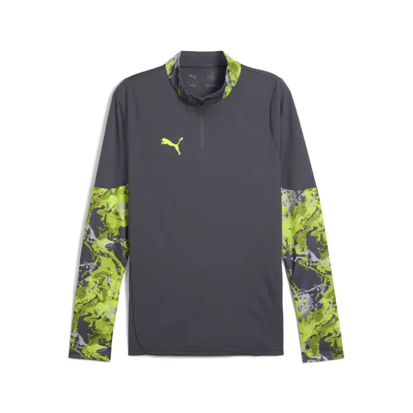 PUMA PUMA Funkcionalna majica 'IndividualCUP'  siva / limeta