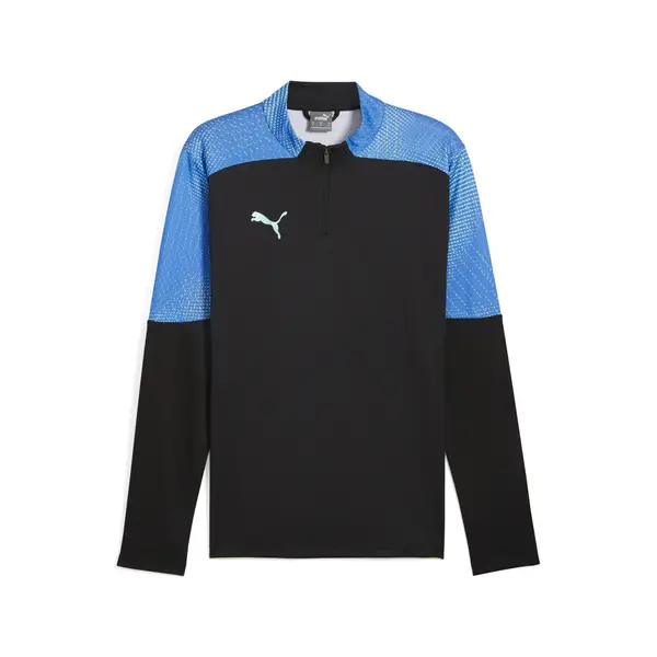 PUMA PUMA Funkcionalna majica 'IndividualFinal'  modra / pastelno modra / svetlo zelena / črna