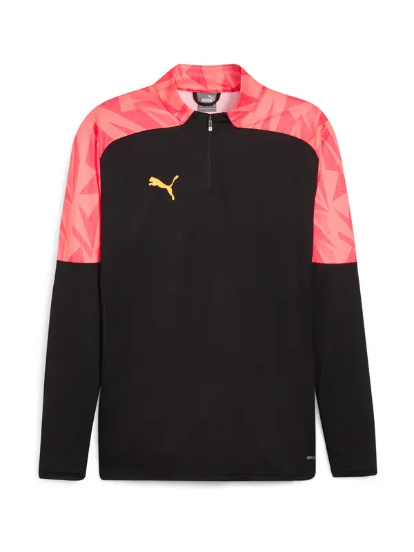 PUMA PUMA Funkcionalna majica 'IndividualFinal'  rumena / korala / losos / črna