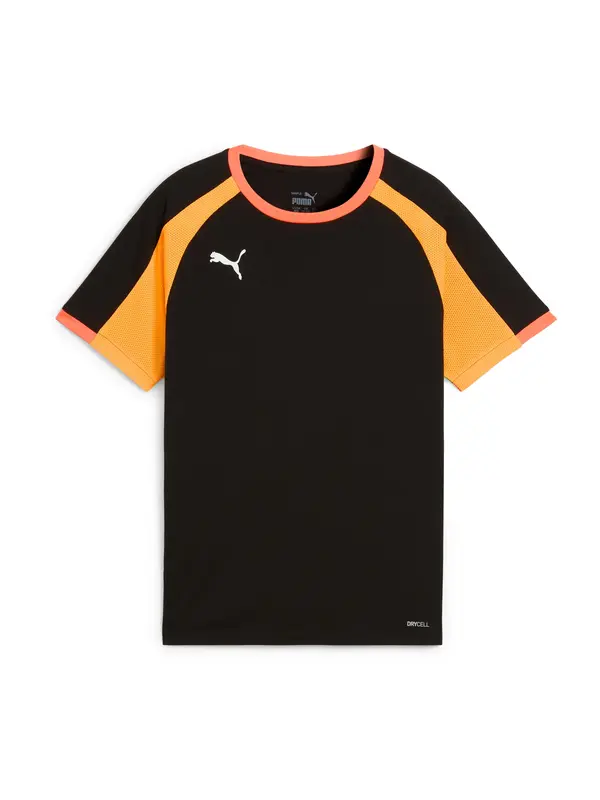 PUMA PUMA Funkcionalna majica 'IndividualLIGA'  oranžna / črna / bela