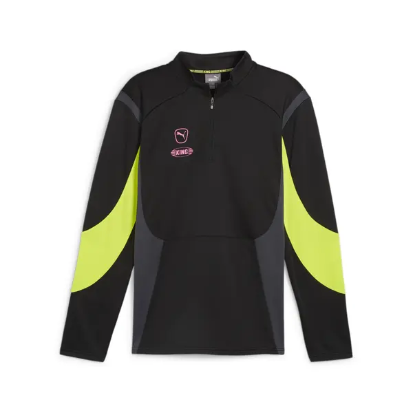PUMA PUMA Funkcionalna majica 'King Pro'  temno siva / jabolko / črna