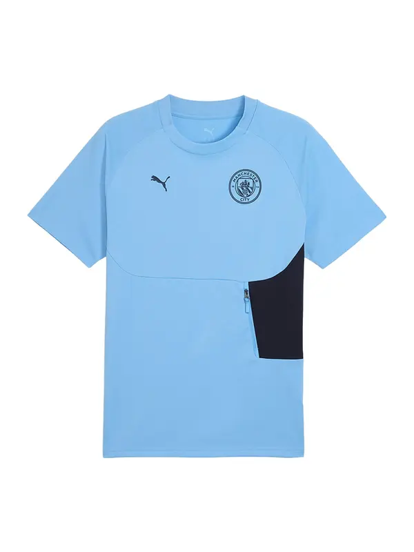 PUMA PUMA Funkcionalna majica 'Manchester City'  mornarska / nebeško modra