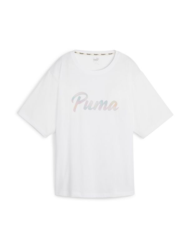 PUMA PUMA Funkcionalna majica  modra / lila / oranžna / bela