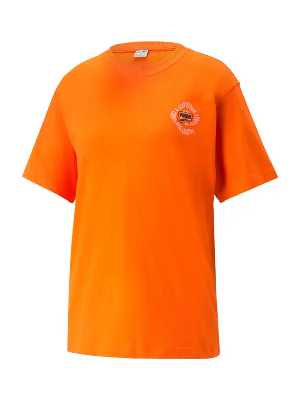 PUMA PUMA Funkcionalna majica  neonsko oranžna / črna