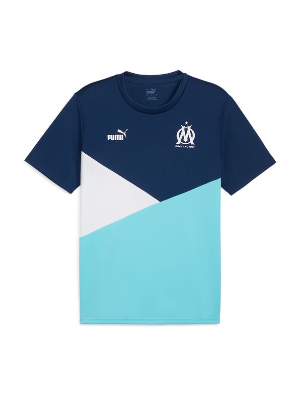 PUMA PUMA Funkcionalna majica 'Olympique de Marseille'  marine / svetlo modra / bela