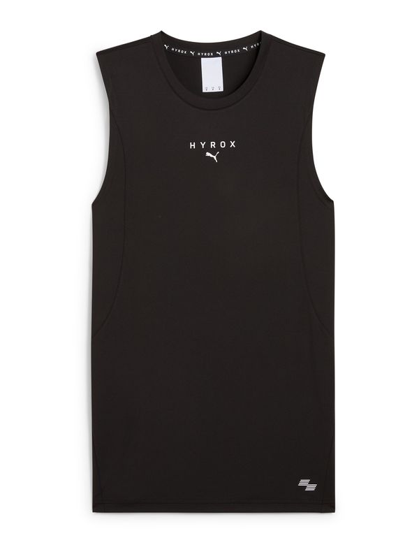 PUMA PUMA Funkcionalna majica 'Puma x Hyrox Cloudspun'  črna / bela