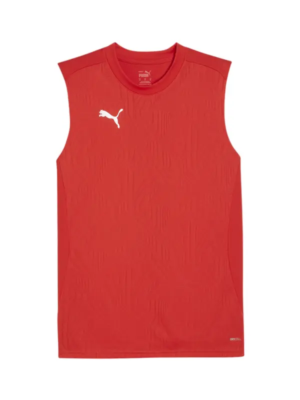 PUMA PUMA Funkcionalna majica  rdeča / bela