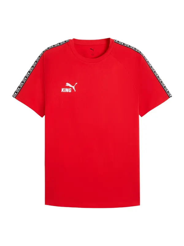 PUMA PUMA Funkcionalna majica  rdeča / bela
