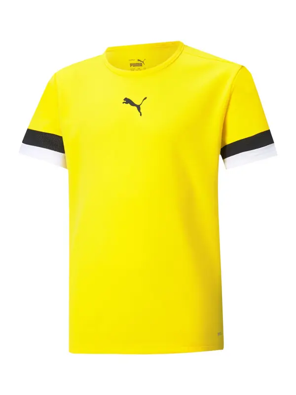PUMA PUMA Funkcionalna majica  rumena / črna / bela