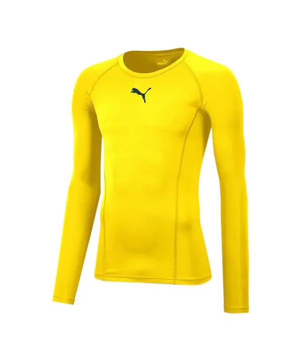 PUMA PUMA Funkcionalna majica  rumena / črna