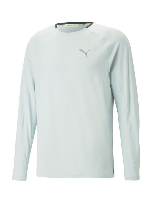 PUMA PUMA Funkcionalna majica 'RUN CLOUDSPUN LS TEE'  grafit / svetlo siva