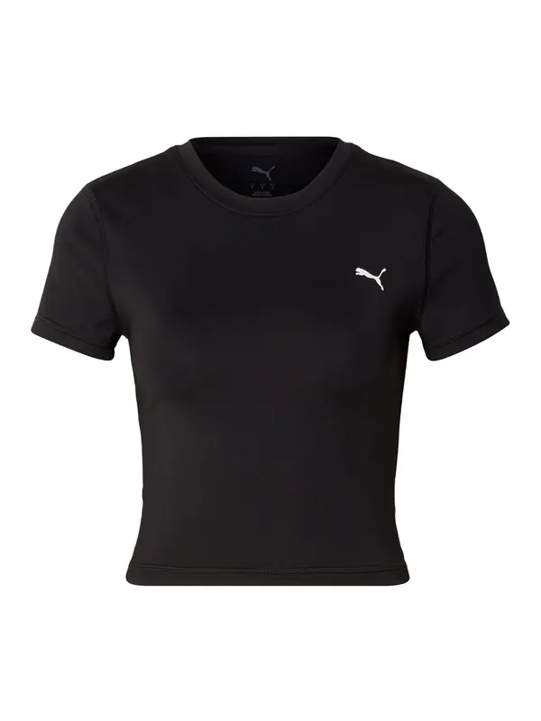 PUMA PUMA Funkcionalna majica  siva / črna / bela