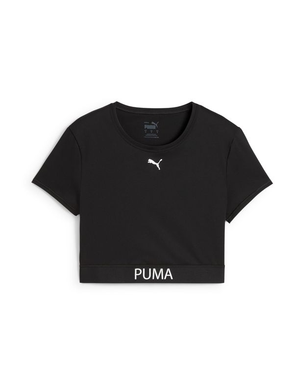 PUMA PUMA Funkcionalna majica 'Strong'  črna / off-bela