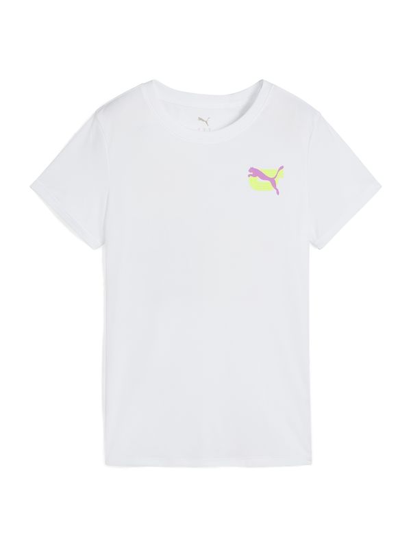 PUMA PUMA Funkcionalna majica  svetlo modra / neonsko rumena / roza / bela