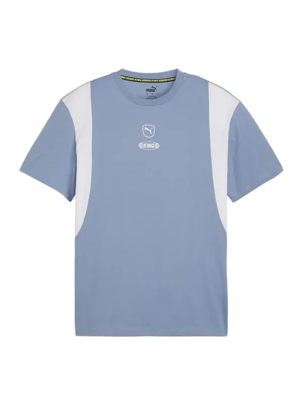 PUMA PUMA Funkcionalna majica  svetlo modra / off-bela