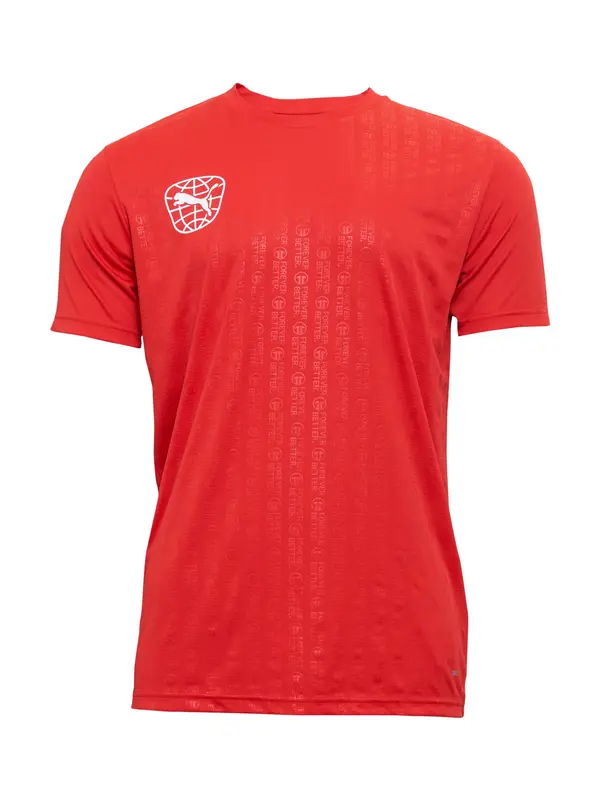 PUMA PUMA Funkcionalna majica  svetlo rdeča / bela