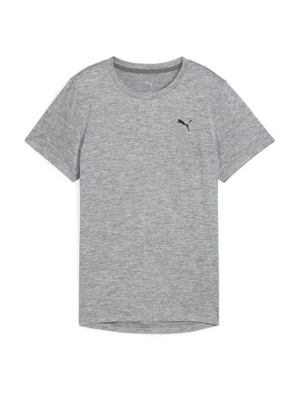 PUMA PUMA Funkcionalna majica 'TAD ESSENTIAL'  kamen / črna