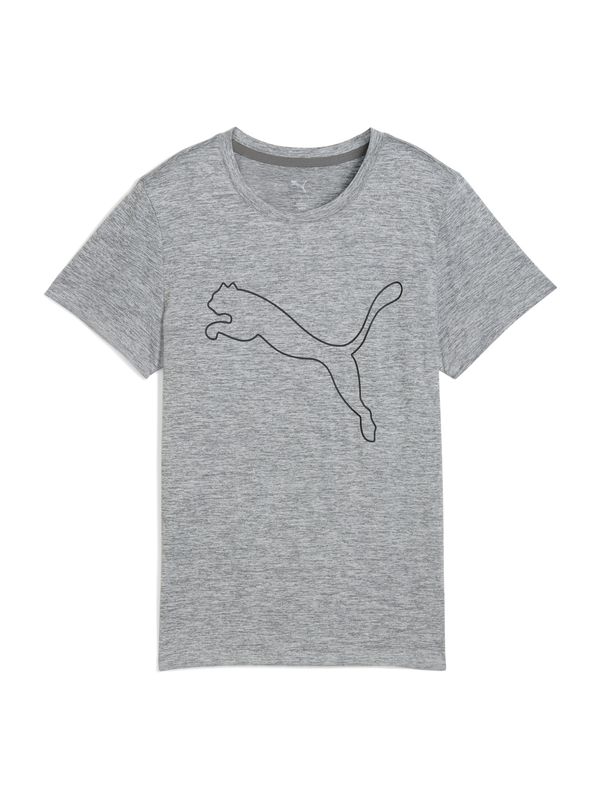 PUMA PUMA Funkcionalna majica 'TAD ESSENTIAL'  pegasto siva / črna