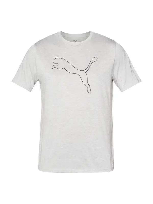 PUMA PUMA Funkcionalna majica 'Tad Essential'  svetlo siva / črna