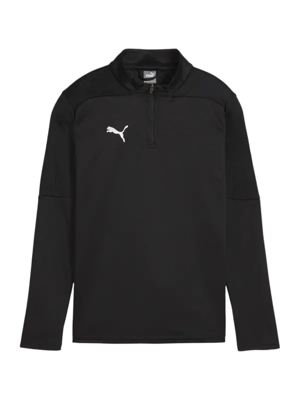 PUMA PUMA Funkcionalna majica 'Team Final'  črna / bela