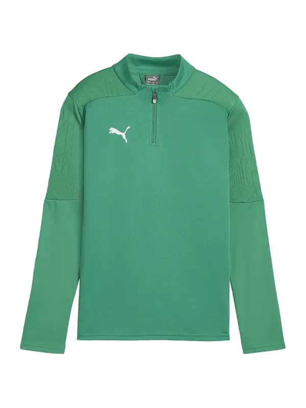 PUMA PUMA Funkcionalna majica 'Team Final'  zelena / srebrna