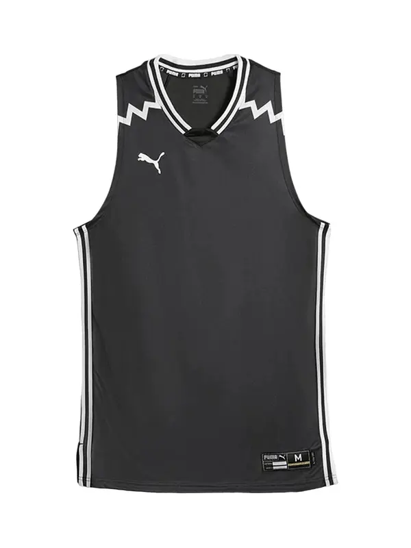 PUMA PUMA Funkcionalna majica 'Team Game'  črna / bela