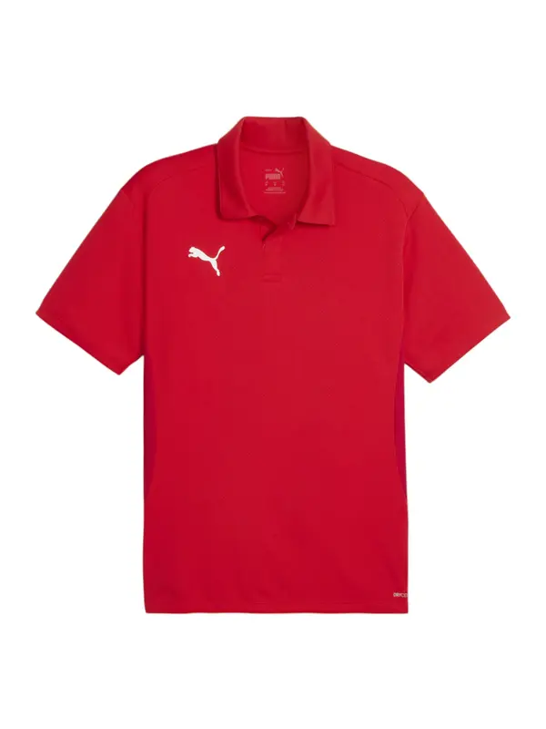 PUMA PUMA Funkcionalna majica 'Team Goal'  rdeča / bela