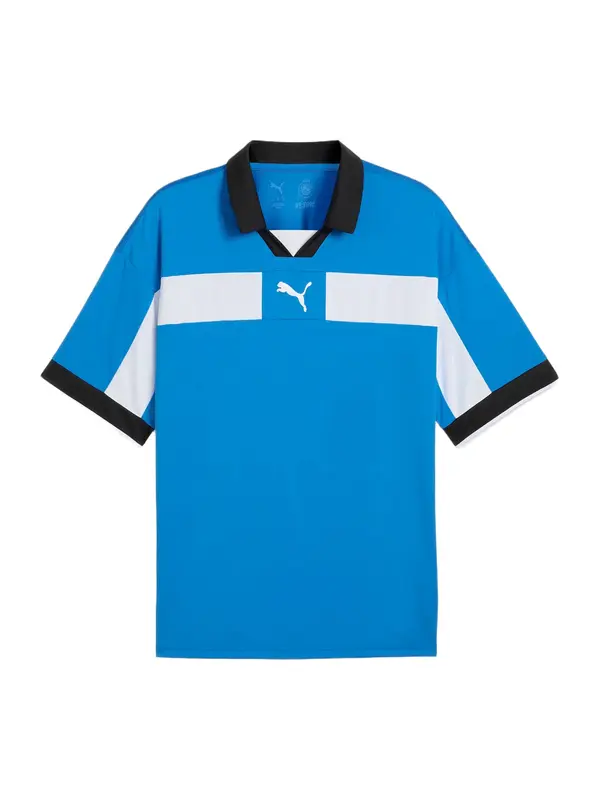 PUMA PUMA Funkcionalna majica 'TeamClassic'  azur / črna / bela