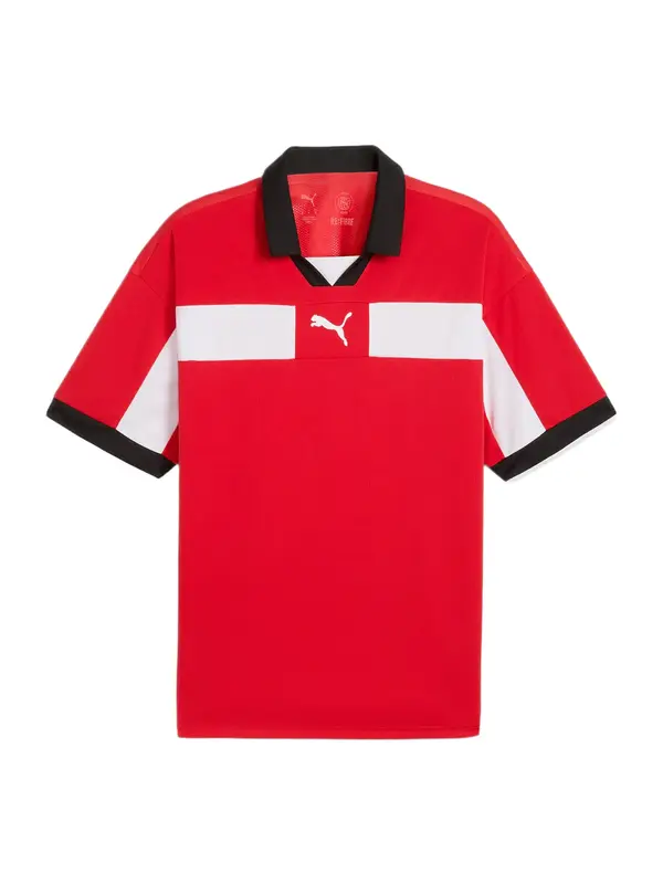 PUMA PUMA Funkcionalna majica 'TeamClassic'  rdeča / črna / bela