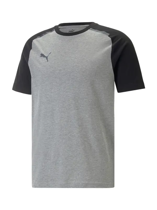 PUMA PUMA Funkcionalna majica 'TeamCup'  temno siva / pegasto siva / črna