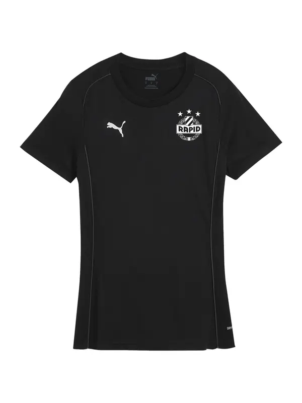 PUMA PUMA Funkcionalna majica 'TeamFINAL'  črna / bela