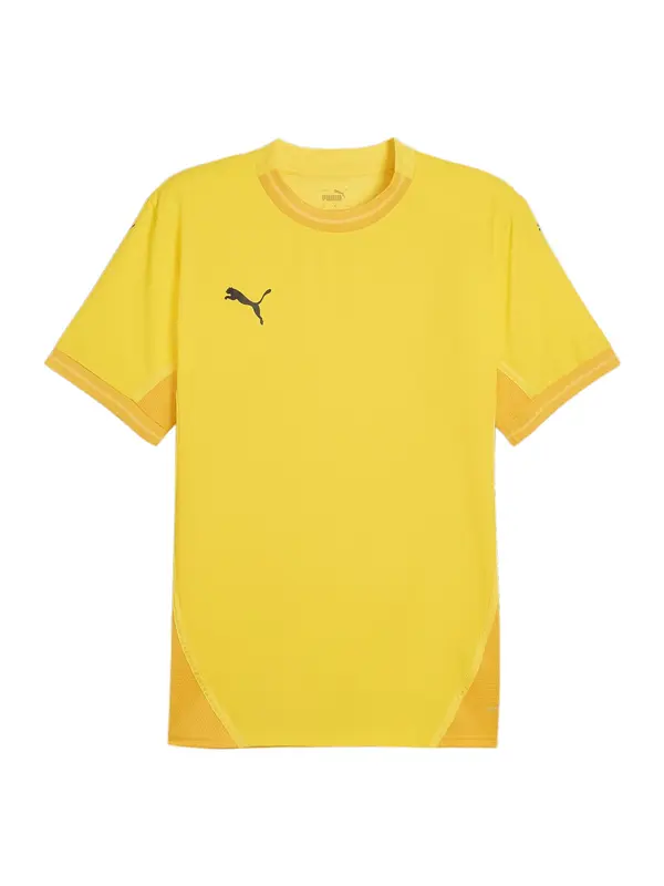 PUMA PUMA Funkcionalna majica 'TeamFinal'  rumena / temno rumena / črna