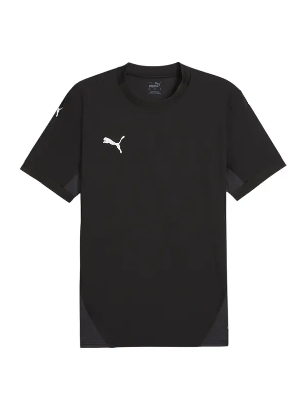 PUMA PUMA Funkcionalna majica 'TeamFinal'  temno siva / črna / bela