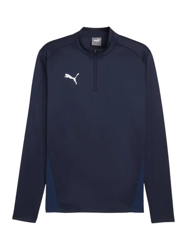 PUMA PUMA Funkcionalna majica 'TeamGoal'  mornarska / bela
