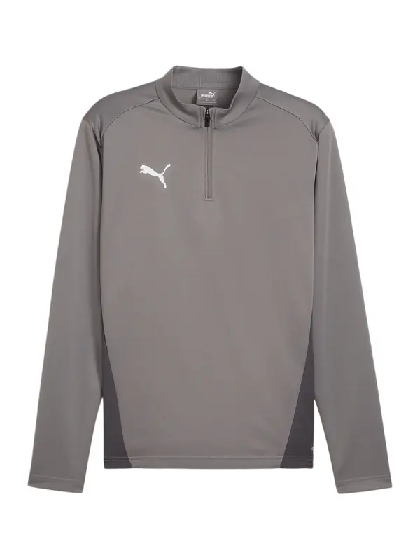 PUMA PUMA Funkcionalna majica 'TeamGoal'  siva / grafit / bela