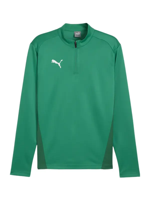 PUMA PUMA Funkcionalna majica 'TeamGoal'  zelena / temno zelena / bela