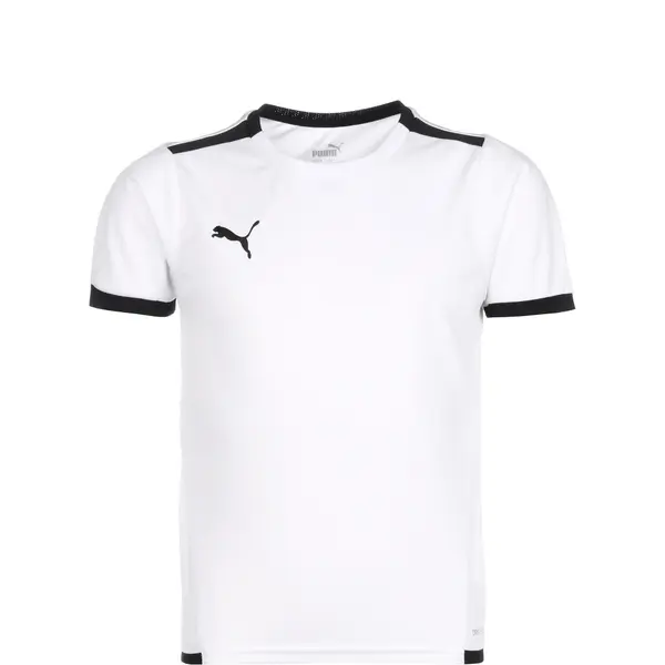 PUMA PUMA Funkcionalna majica 'TeamLiga'  siva / črna / bela